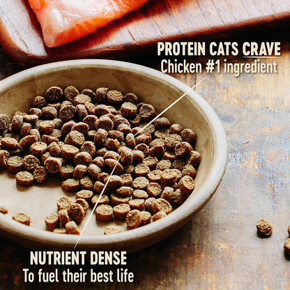 Wellness CORE Grain Free Dry Cat Food, High Protein Cat Food, Indoor, Chicken, Turkey & Chicken Meal, Natural, Made in USA, Cat Food, Adult