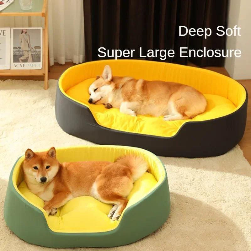 Dog Bed and Cat Bed, Suitable for All Seasons, Winter Warm Pet Bed, Dog Bed, Deep Sleeping Supplies for Medium and Small Dogs